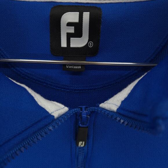 FootJoy Sweater Mens S Blue Boeing Classic Ribbed 1/4 Zip Long Sleeve Pullover - Picture 14 of 15